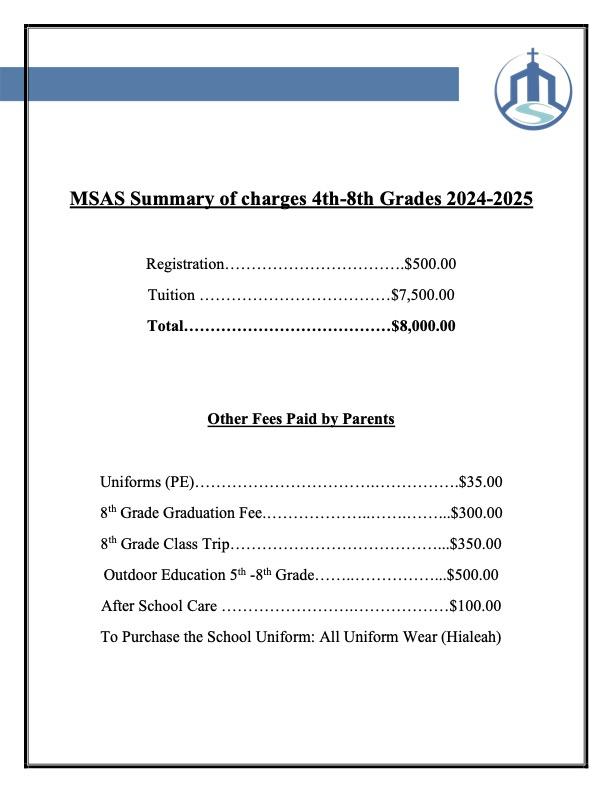 Tuition & Fees G4-G8